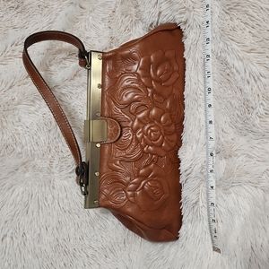 Patricia Nash Ferrara Frame Satchel - Tooled
